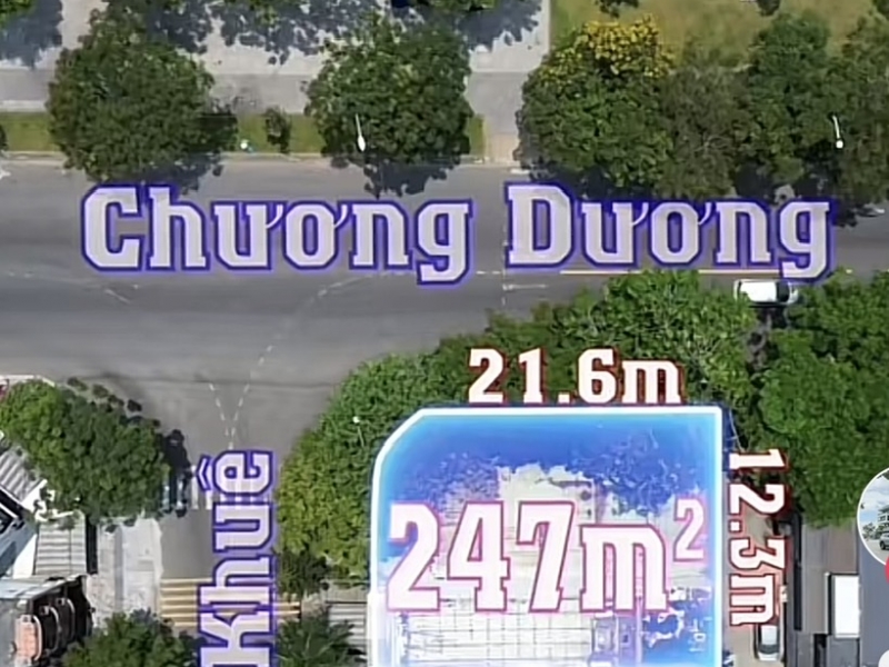 Cần chuyển nhượng lô đất 3 mặt tiền Đường Chương Dương TP - Đà Nẵng 